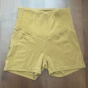 Aerie Women's Athletic Shorts in Mustard